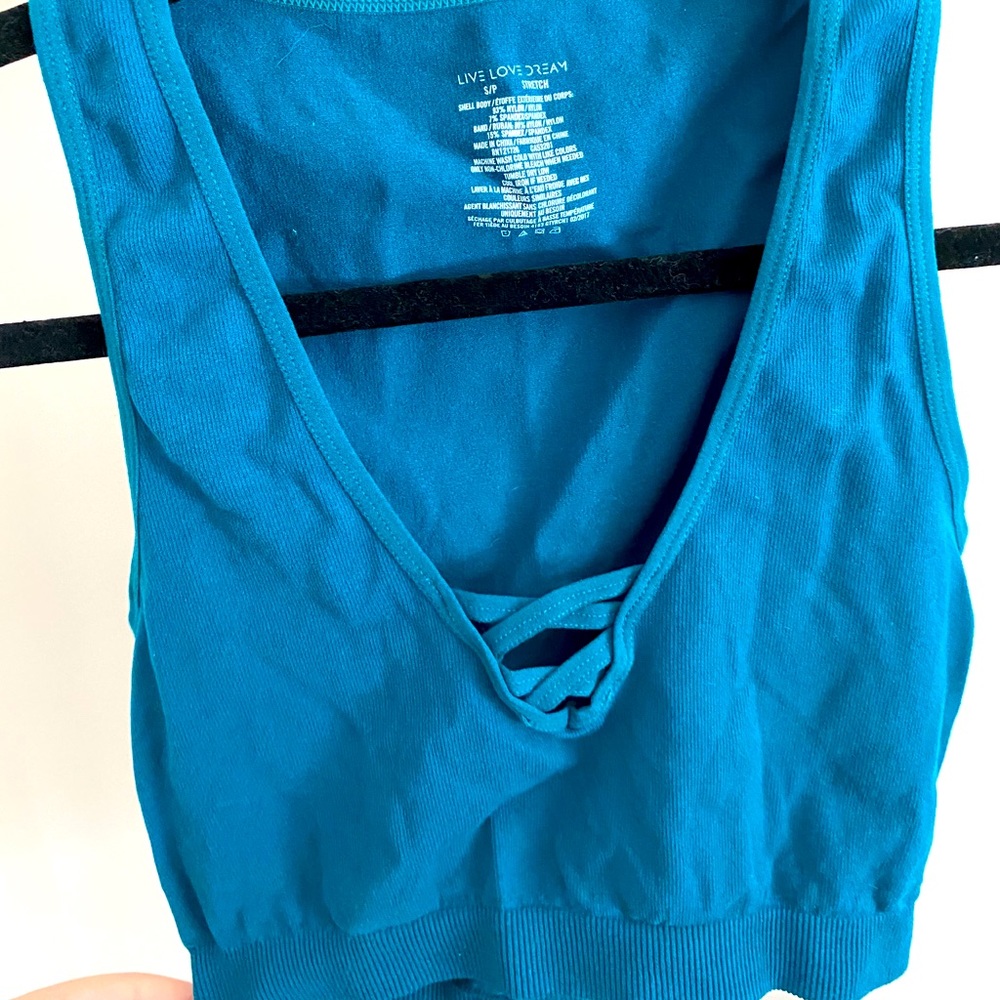 aeropostale teal bralette/crop top